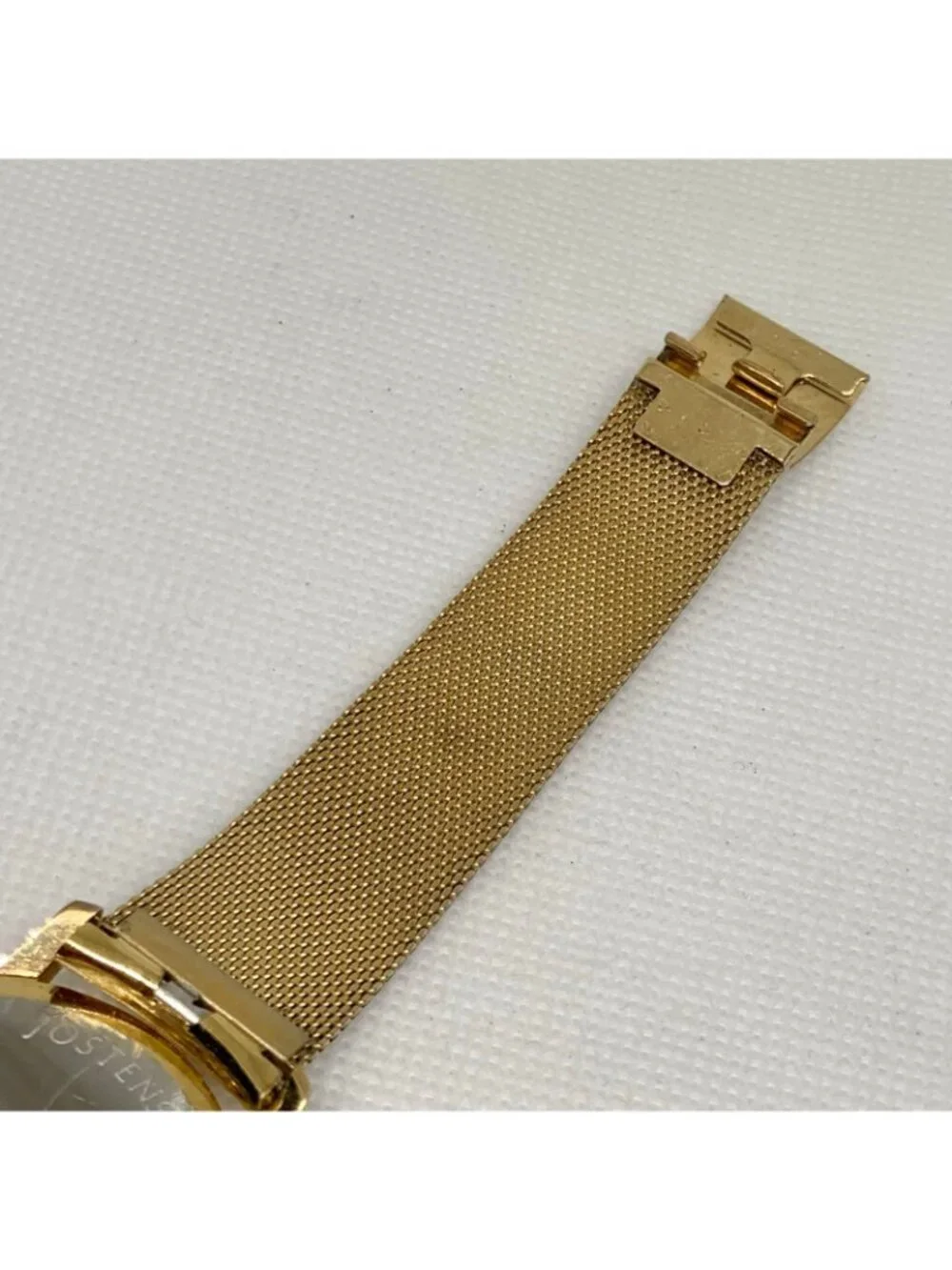 Vintage Jostens Swiss made men’s quartz watch standard 35mm gold tone running